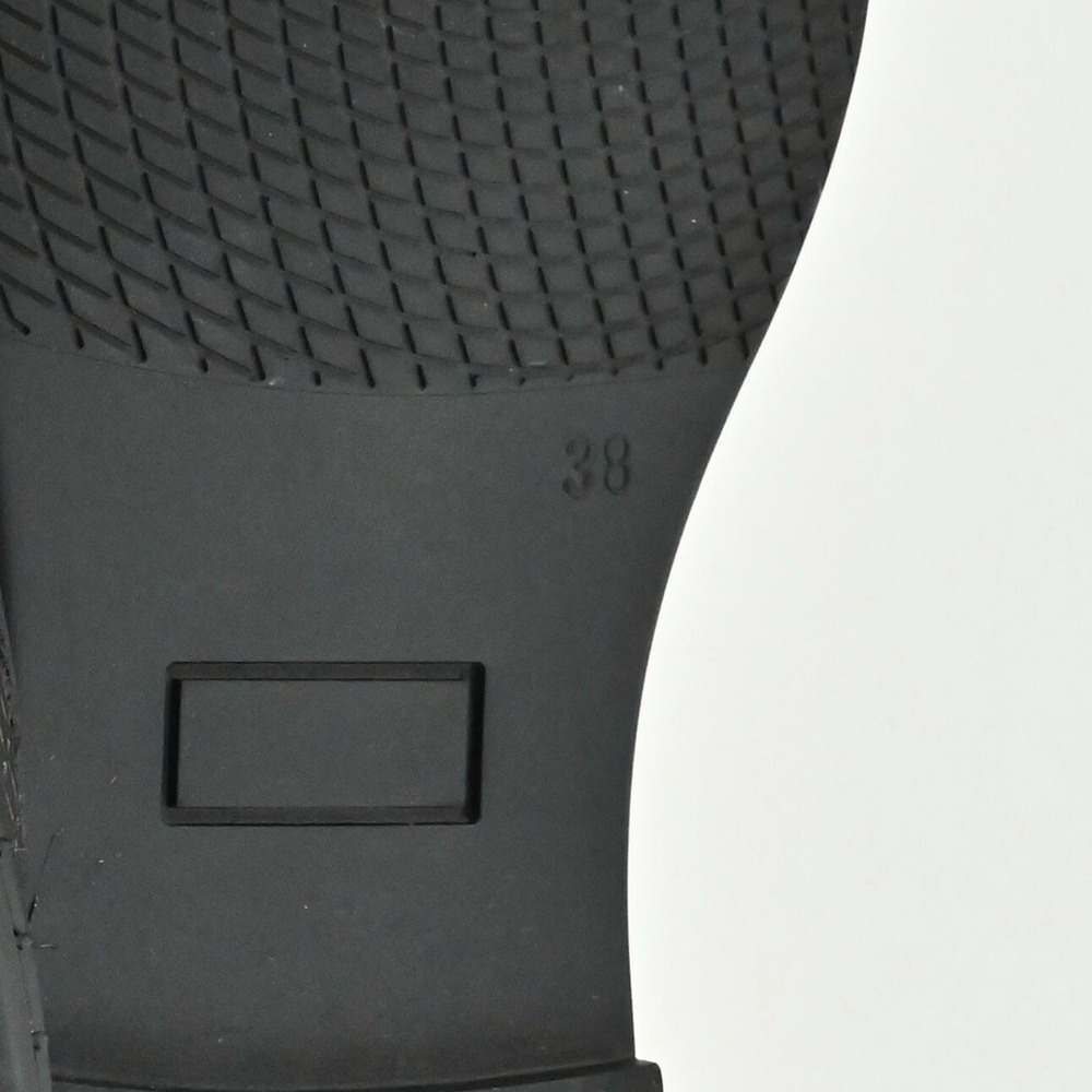 MARAK Loafers Womens Size 38 Black Mari Perforated Leather‎ Lace Up Whipstitched - Picture 8 of 10